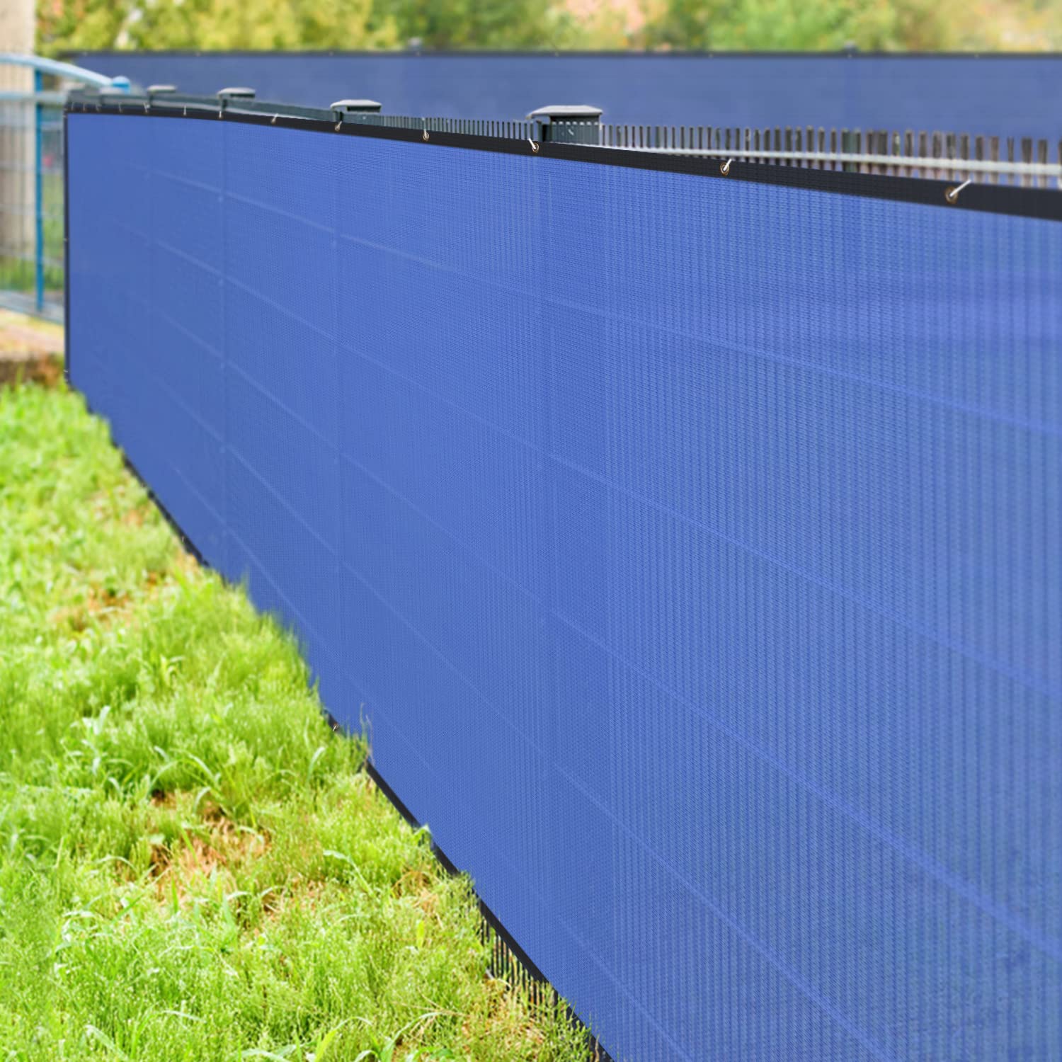 HIPPO - Privacy Screen Fence Heavy Duty Shade Net with Polyester Band, Brass Eyelets & Tie Cords (Royal Blue, 1 mt X 4 mt) (B08GS1W446) Amazon Price History, Amazon Price Tracker