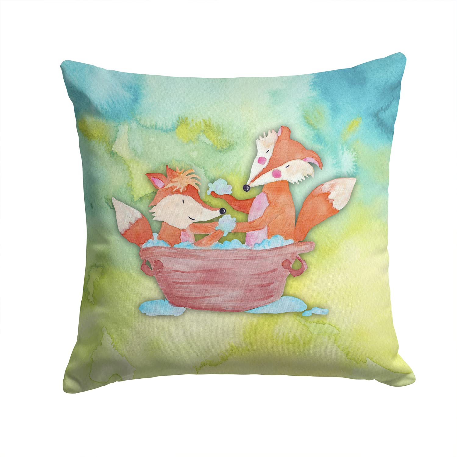 Taie d'oreiller renards aquarelle housse de coussin extérieur multicolore canapé lit