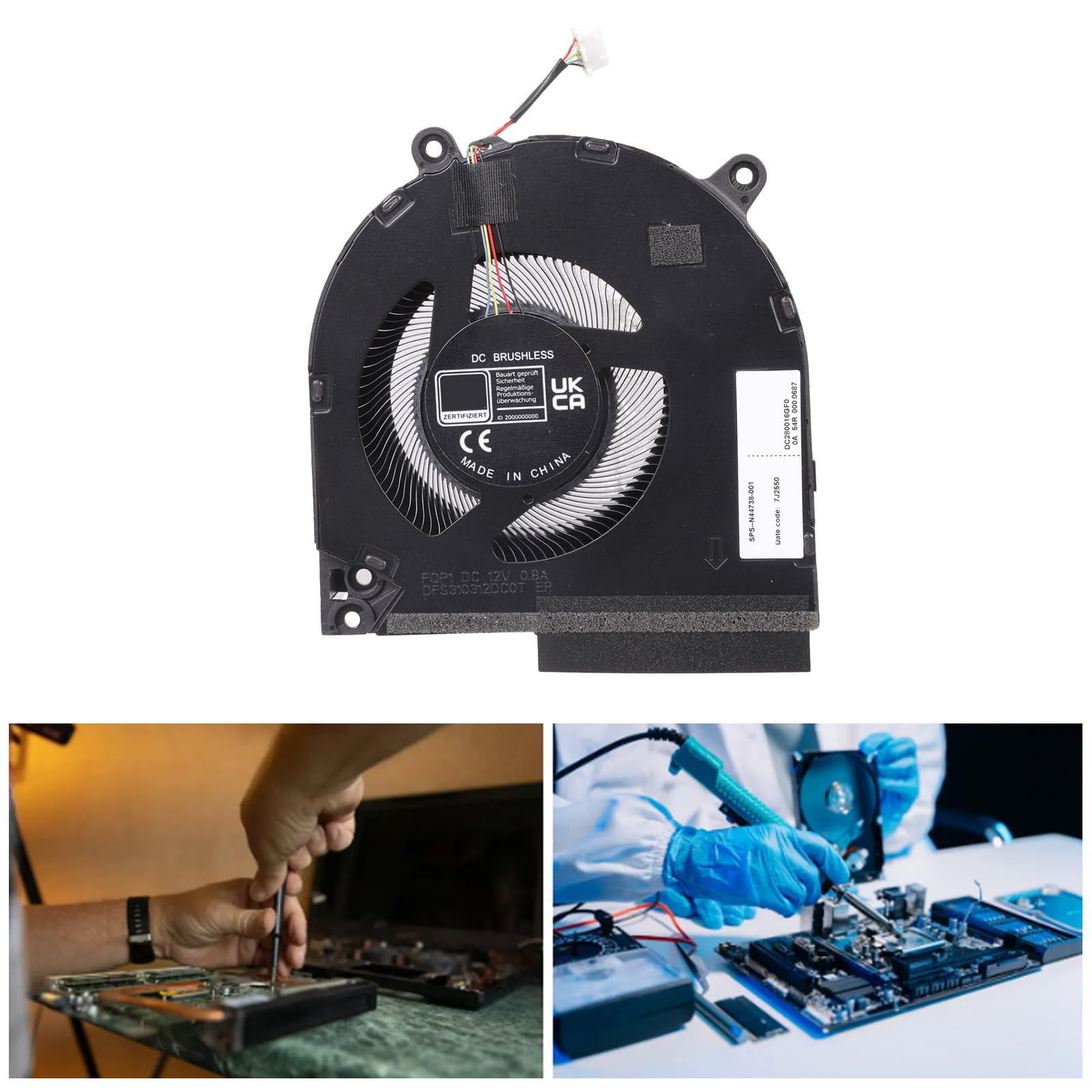 Wentylator chłodzący procesor GPU chłodzenie komputer zamiennik wentylatora chłodnicy do 16-R 12V MG75091V1-C180-S9A Laptop akcesoria naprawcze