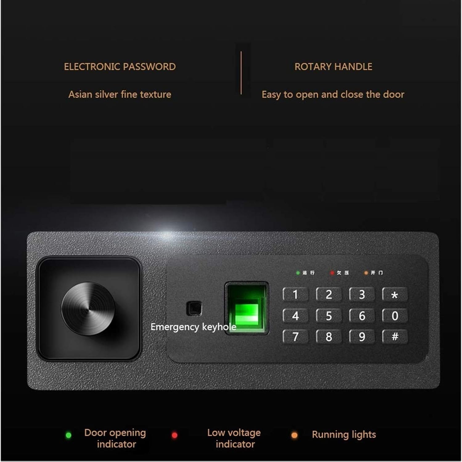 Firoof Waterproof Digital Security Safe with LED Display - Heavy-Duty Steel Construction, Wall-Anch