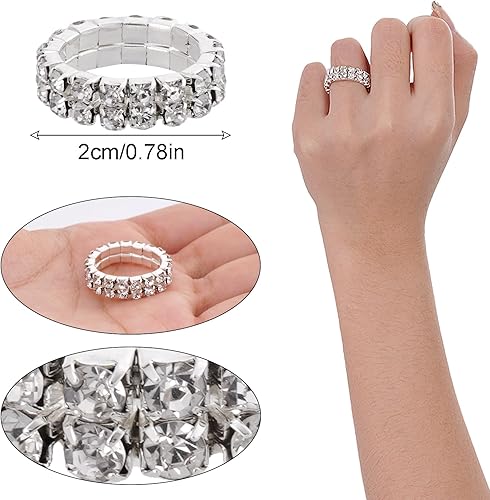 Miniatura 6 de Juego de accesorios de discoteca de los años 70 para mujer, bufanda de lentejuelas de discoteca con