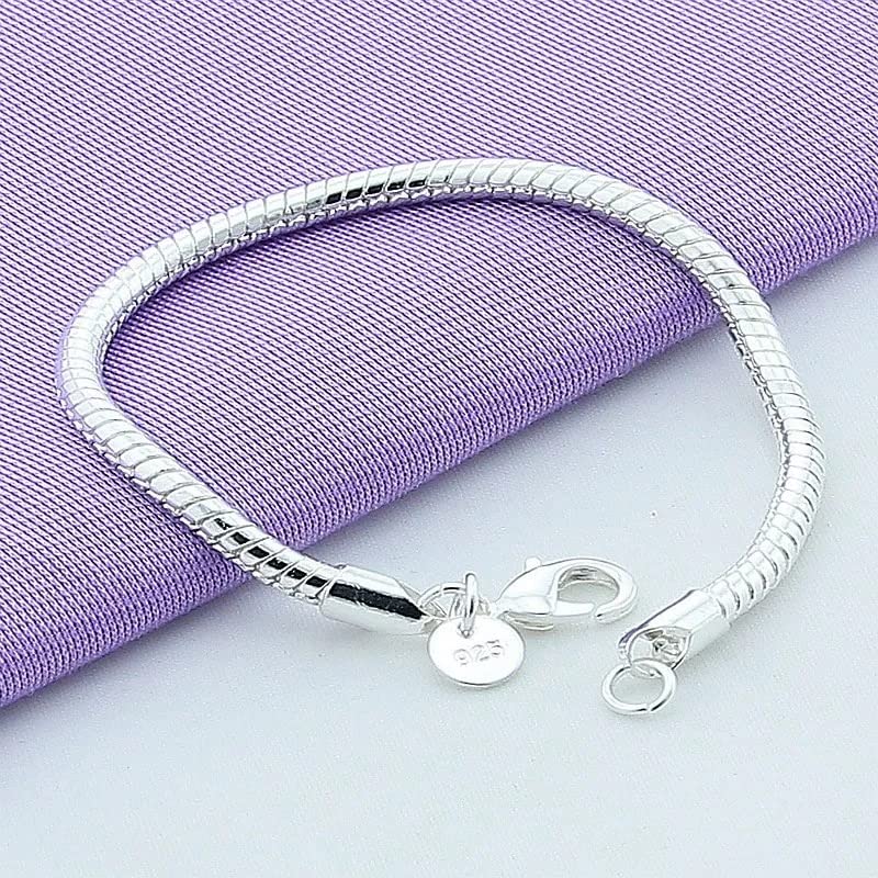 Chaîne serpent 4mm pour hommes et femmes | Collier tendance en maille serpent