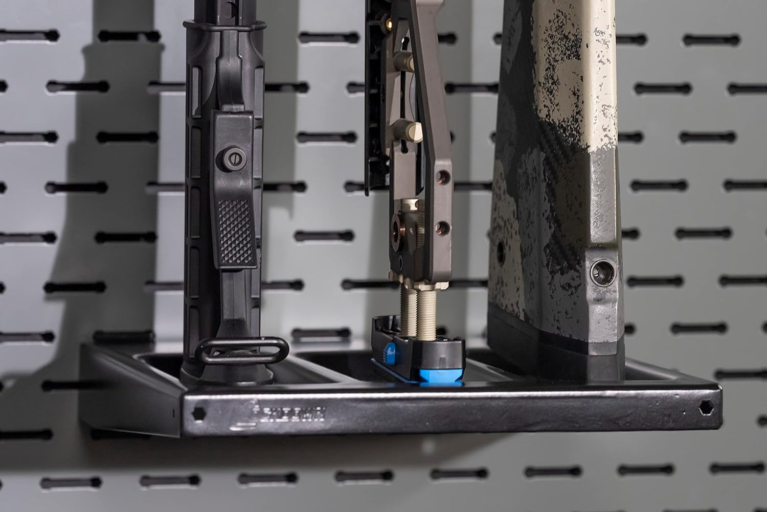 Lockdown Securewall Vertical Long Gun Hanger, Steel Construction and Custom Storage for Firearms, Vaults, and Gun Rooms