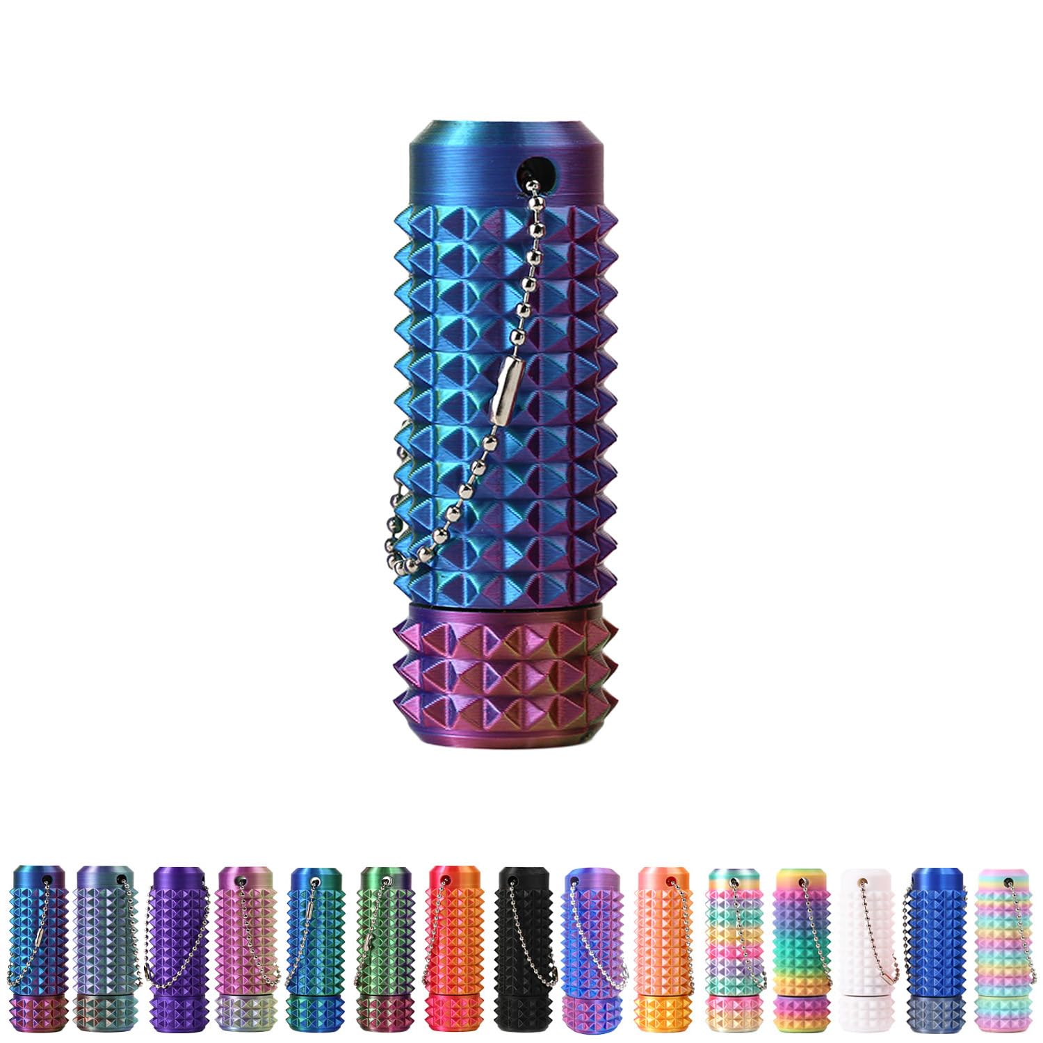 Spiky Grippie Stim Keychain, Anxiety Relief Pain Stim Bumpy Fidget Keychain, Stress, ADHD, Venting Key Pendant