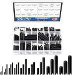 Glarks 405Pcs 27 Sizes Roll Pin Assortment Set, M1.5 M2 M2.5 M3 M4 M5 M6 M8 M10 Slotted Spring Pins Split Spring Dowel Hardware Assortment Kit for Home Improvement Automotive Repair