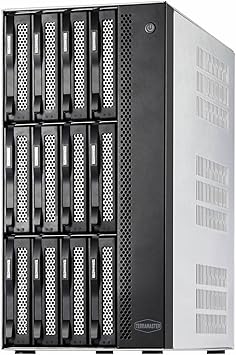 TERRAMASTER T12-500 برو ناس التخزين - 12 باي كور i7 1255 U 10-Cores 12-Threads وحدة المعالجة المركزية، 16 GB DDR5 ذاكرة الوصول العشوائي، منافذ 10 GbE المزدوجة، شبكة التخزين المرفقة ذروة الأداء للأعمال Diskless