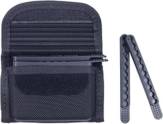 Molded Speed Strips Pouch with Pack of 4 Speed Strips,Molded Quickstrips Holder Pouch Hook and Loop Structure for Quick Flip Opening,Speed Strips Fits .17 HMR, 22 Magnum,10 Rounds