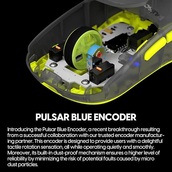 Pulsar Gaming Gears X2H mini Wireless Gaming Mouse, Acid Rewind Limited Edition, Ultra Lightweight 1.83 oz (52 g), Symmetrical, Optical switch, 26000 DPI, PAW3395 sensor (Mini, Wireless, Acidic green) - 4
