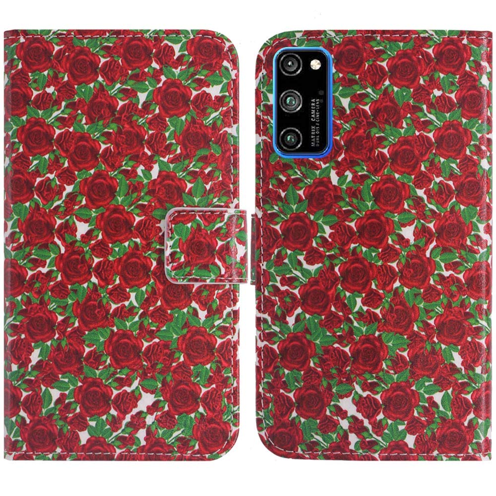 Custodia Portafoglio Con Fiore Rosa Per CUBOT X19s (5,93 Pollici) – Pelle PU E TPU Con Slot Per Schede E Supporto - 2