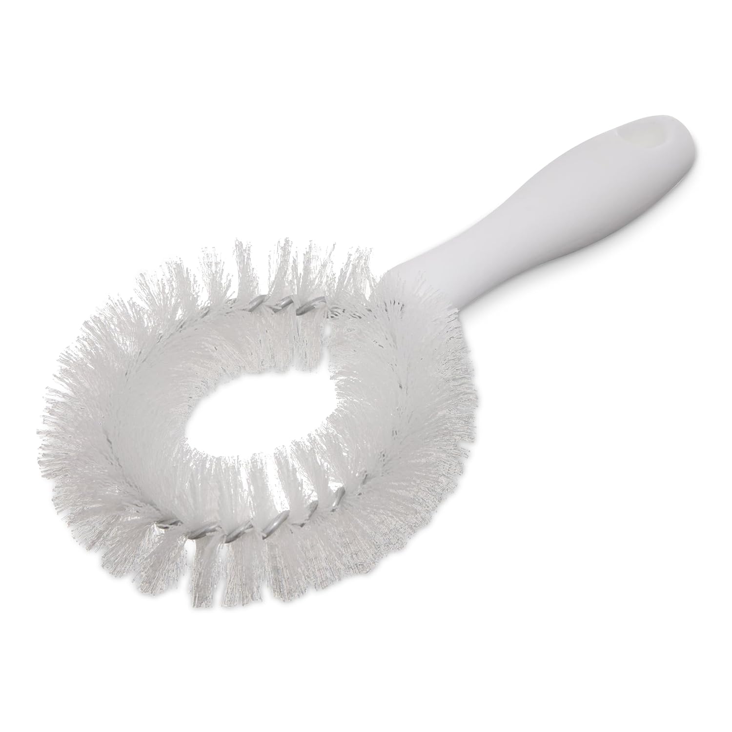 Sparta 4016402 Plastic Curved Brush, Vegetable Brush with Stiff Bristles for Commercial Kitchens, 8.75 Inches, White(Pack of 12)