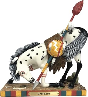 Enesco The Trail of Painted Ponies Trail's End Horse Figurine, 8 Inch, Multicolor