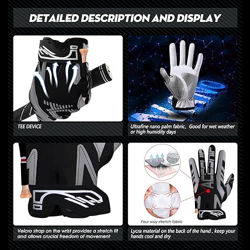 Miniatura 5 de ACETHO Guante de golf para hombre, cuero transpirable con excelente agarre y guante de golf duradero y duradero, perfecto para adultos, ideal para