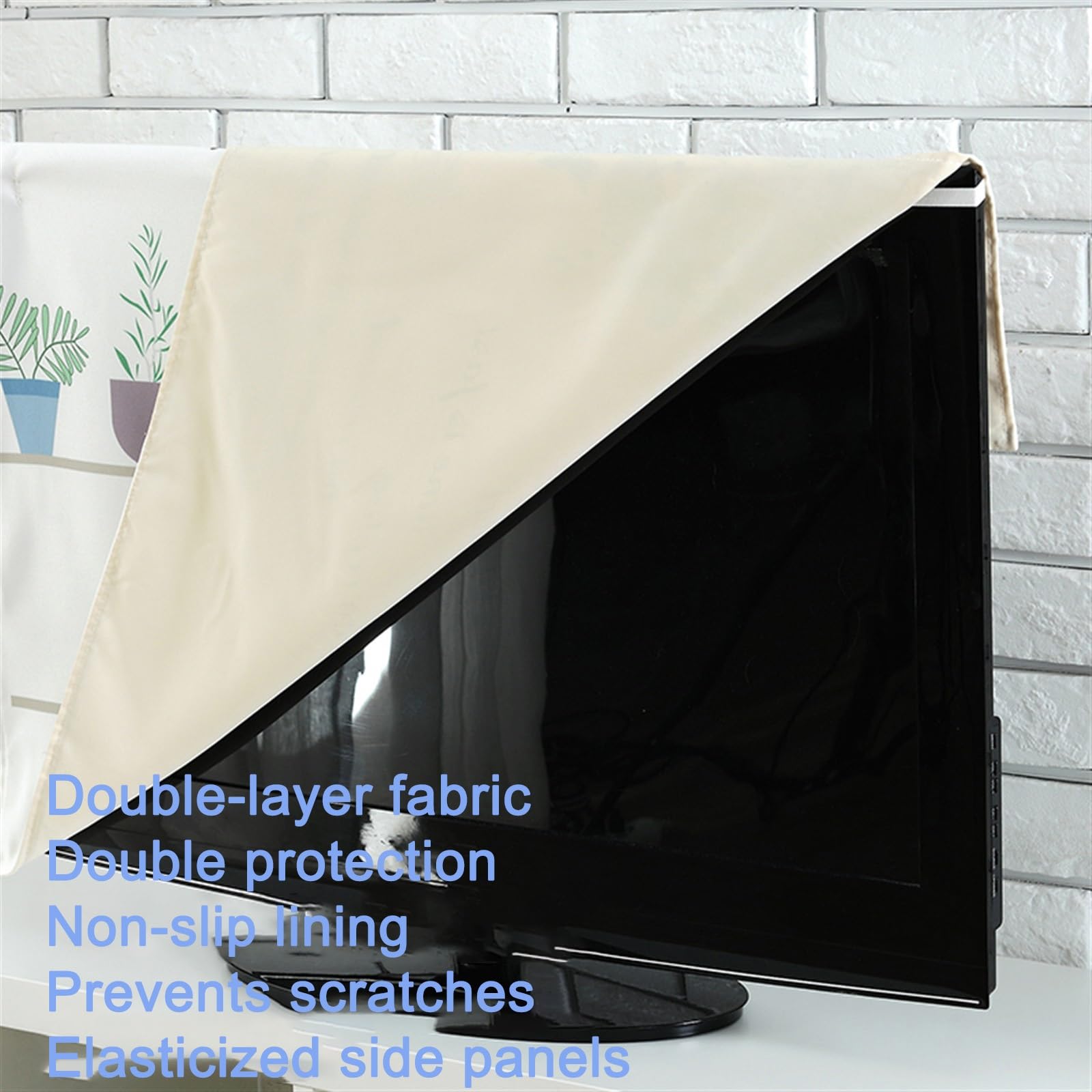 Pokrowiec Na Telewizor Sypialni Uniwersalna Osłona Przeciwpyłowa Do Telewizora Przed Pyłem Malowanie Trwałe Ochraniacz Na Telewizor(Pink,75INCHES_A)