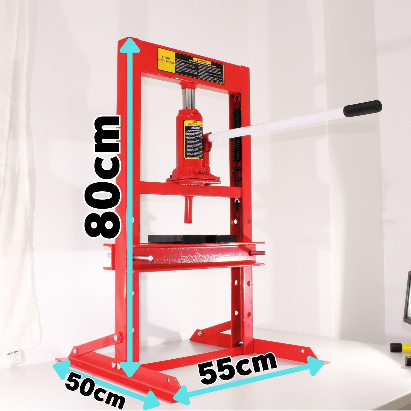 油圧プレス (手動式 6トン)　ツールズアイランド(Tools)　未使用品 送料無料】 油圧プレス6ton - TOOLS ISLAND -ツールズアイランド-