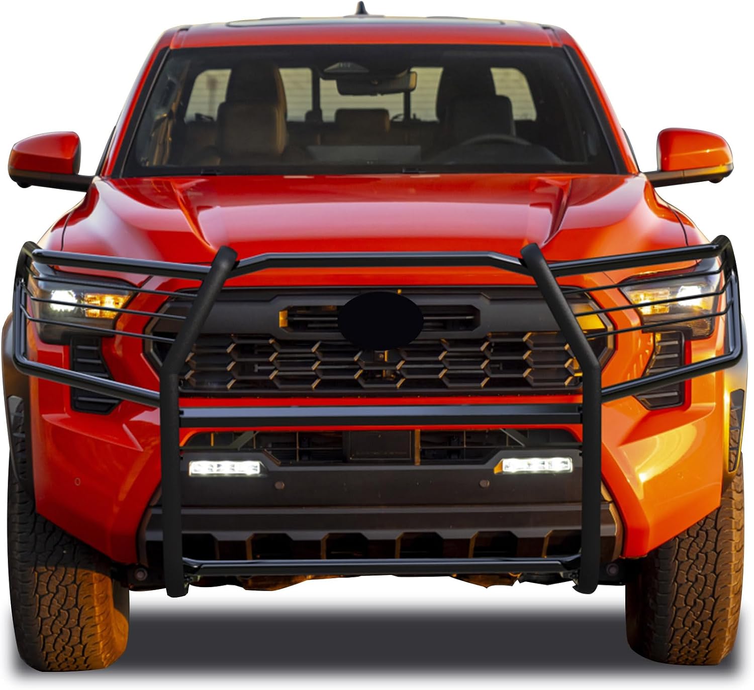Black Horse Grille Guard Modular Black Compatible with 2024-2026 Toyota Tacoma-17A096404MA