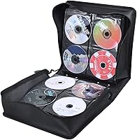 Vista 6 de CD/DVD Case Binder - 400 Capacity Disc Storage Holder, Black PU Binder Pu Negro
