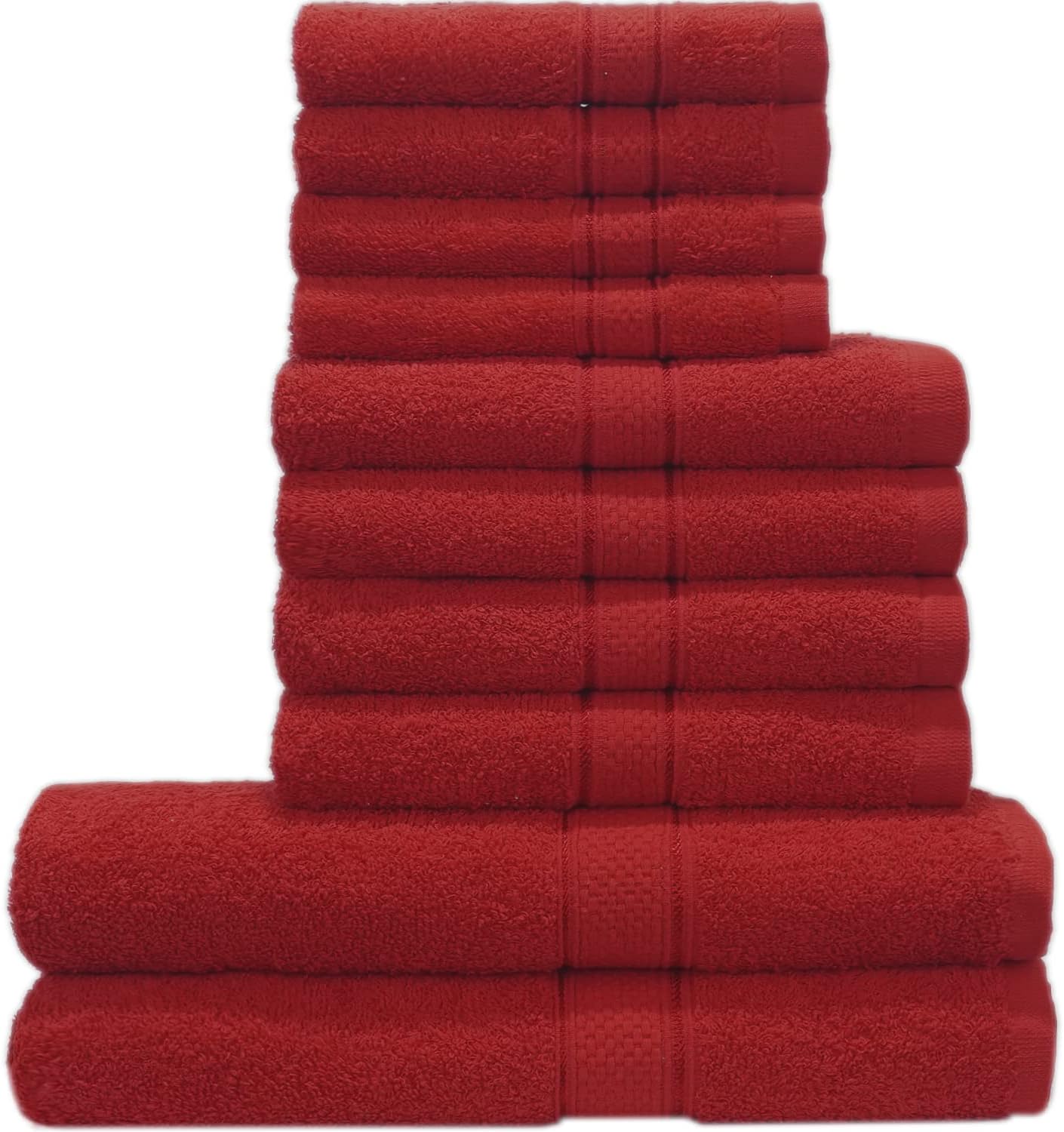 Casabella 10 Piece Luxury Soft Towel Bale Set Face Hand Bath Bathroom