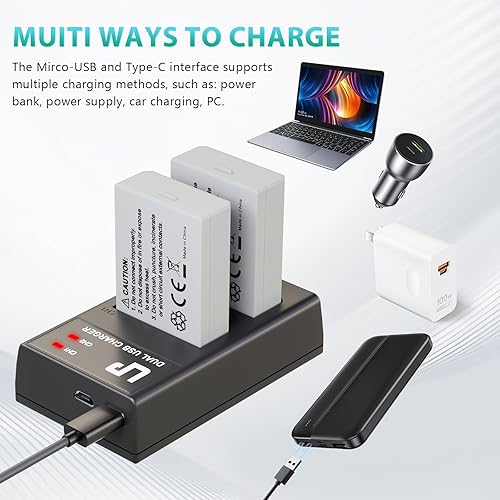 Vista 12 de LP Paquete de baterías E5, paquete de 2 baterías de 1600 mAh compatibles con Canon EOS Rebel XS, Rebel T1i, Rebel XSi, 1000D, 500D, 450D, Kiss X3, 2