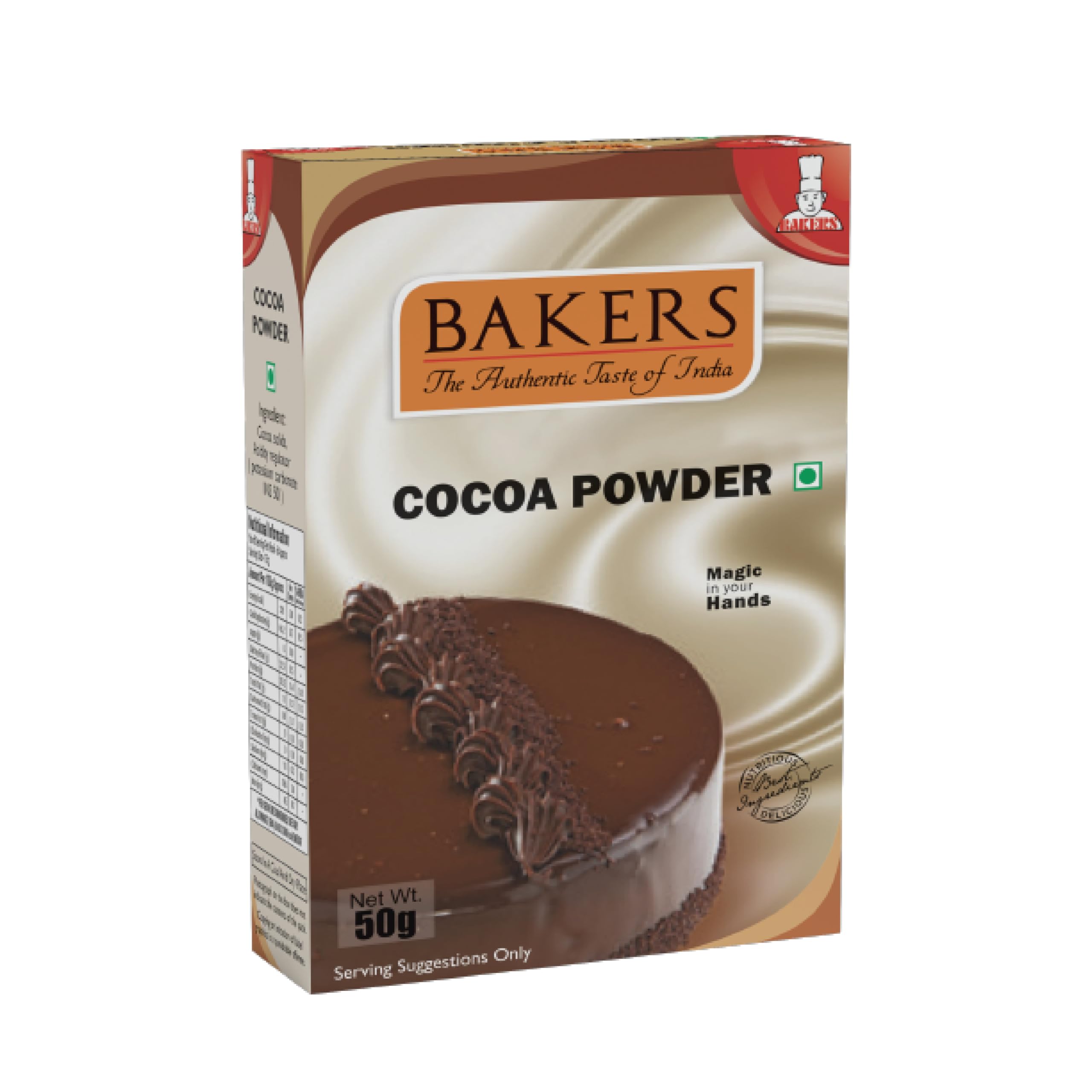 BAKERS Cocoa Powder | 100% Veg | Low Fat Pure Cocoa Powder | Easy to Use| Rich Texture | Pack of 3 (50 gm x 3) (B0CQK6G79H) Amazon Price History, Amazon Price Tracker