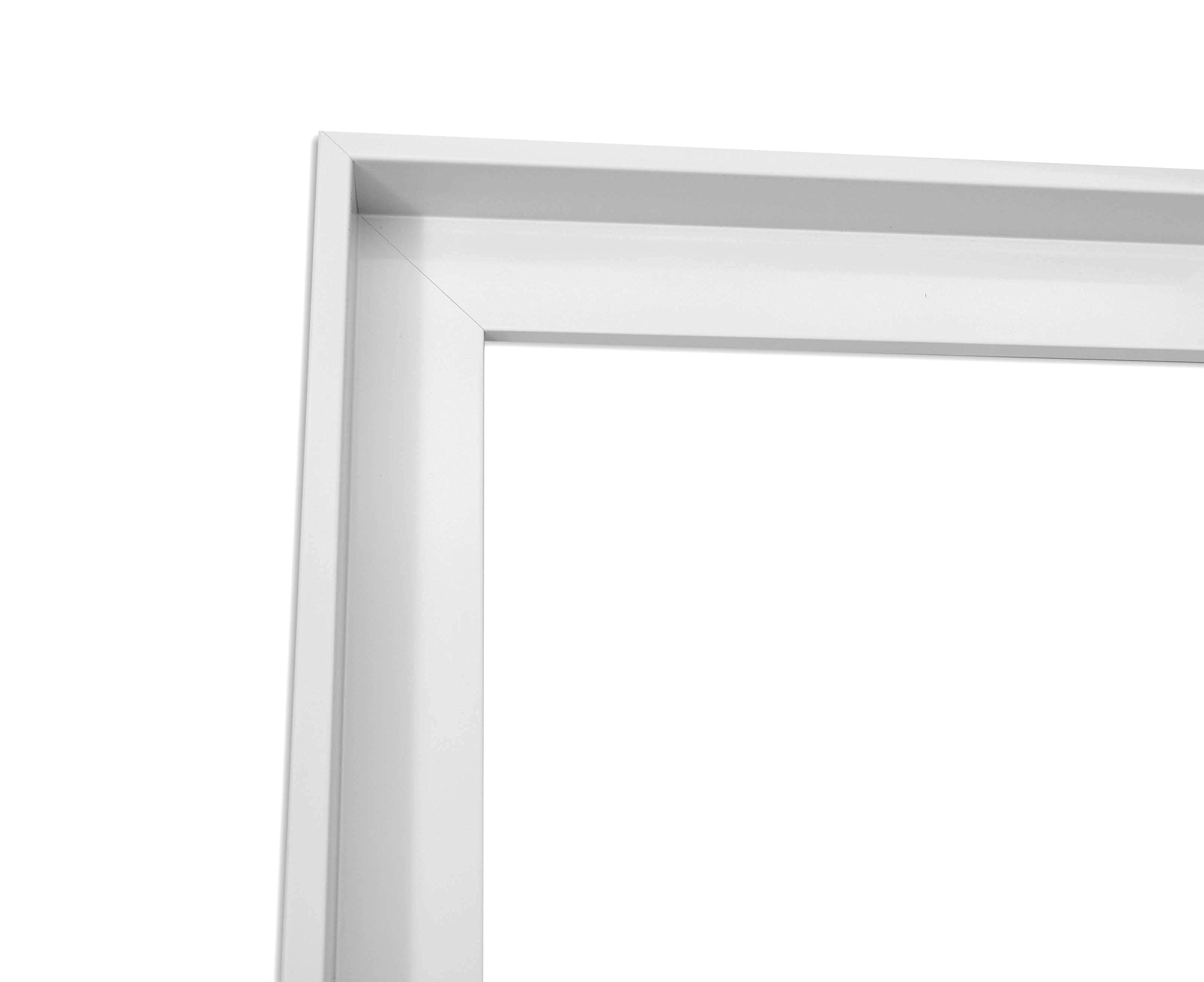 schwimmender Eisbär ca. 130x70cm Wandbild inklusive Schattenfugenrahmen weiss - Panorama Leinwand Bild XXL Format Wandbilder Wohnzimmer Wohnung Deko Kunstdrucke