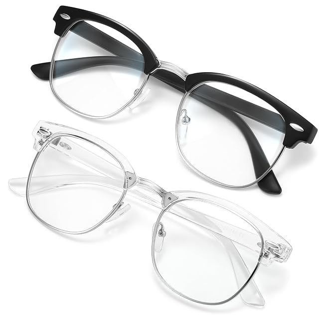 racico Computer Blue Light Blocking Glasses Blue Light Glasses Men Women Anti Blu-Ray Gaming Glasses Lenses