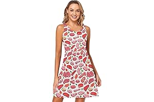 White Meat Leaf Women's Summer Dress: Unleash Your Style