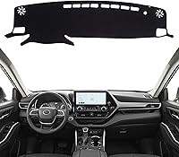 Vista 22 de KEYOOG Cubierta de Tablero Alfombrilla de Salpicadero Compatible con to-yota 4Runner 2009-2003 (para Conducción a la Izquierda), Alfombrilla