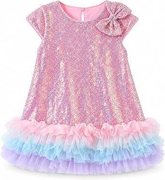 15 Best Princess Costumes for Girls That Will Make Them Feel Like Royalty 13 Sequin Birthday Dress for Girls Princess Party Clothes 3-12 Years