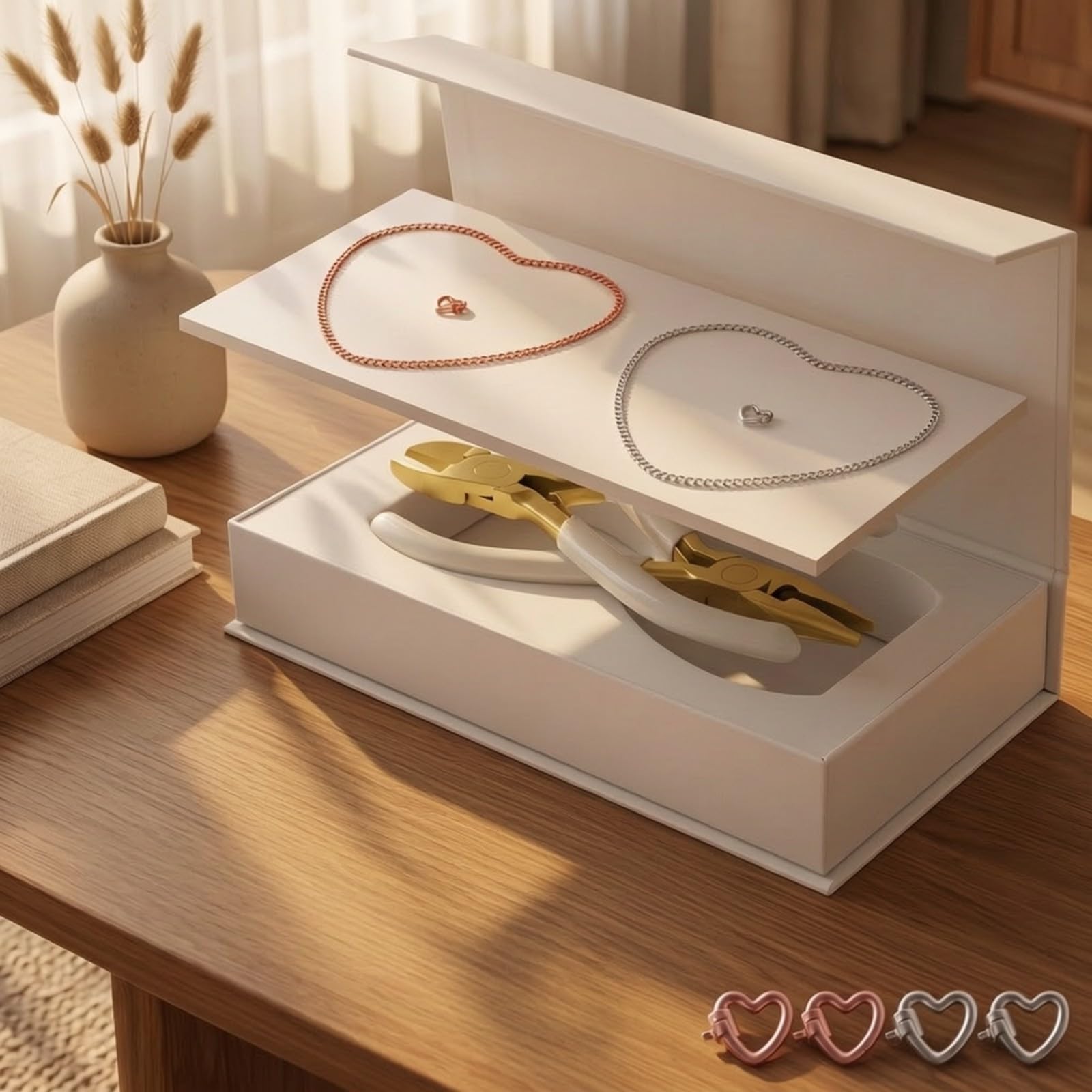 Wzmzjy Kit per Braccialetti con Pinze Pratico, color to 4, color to 4