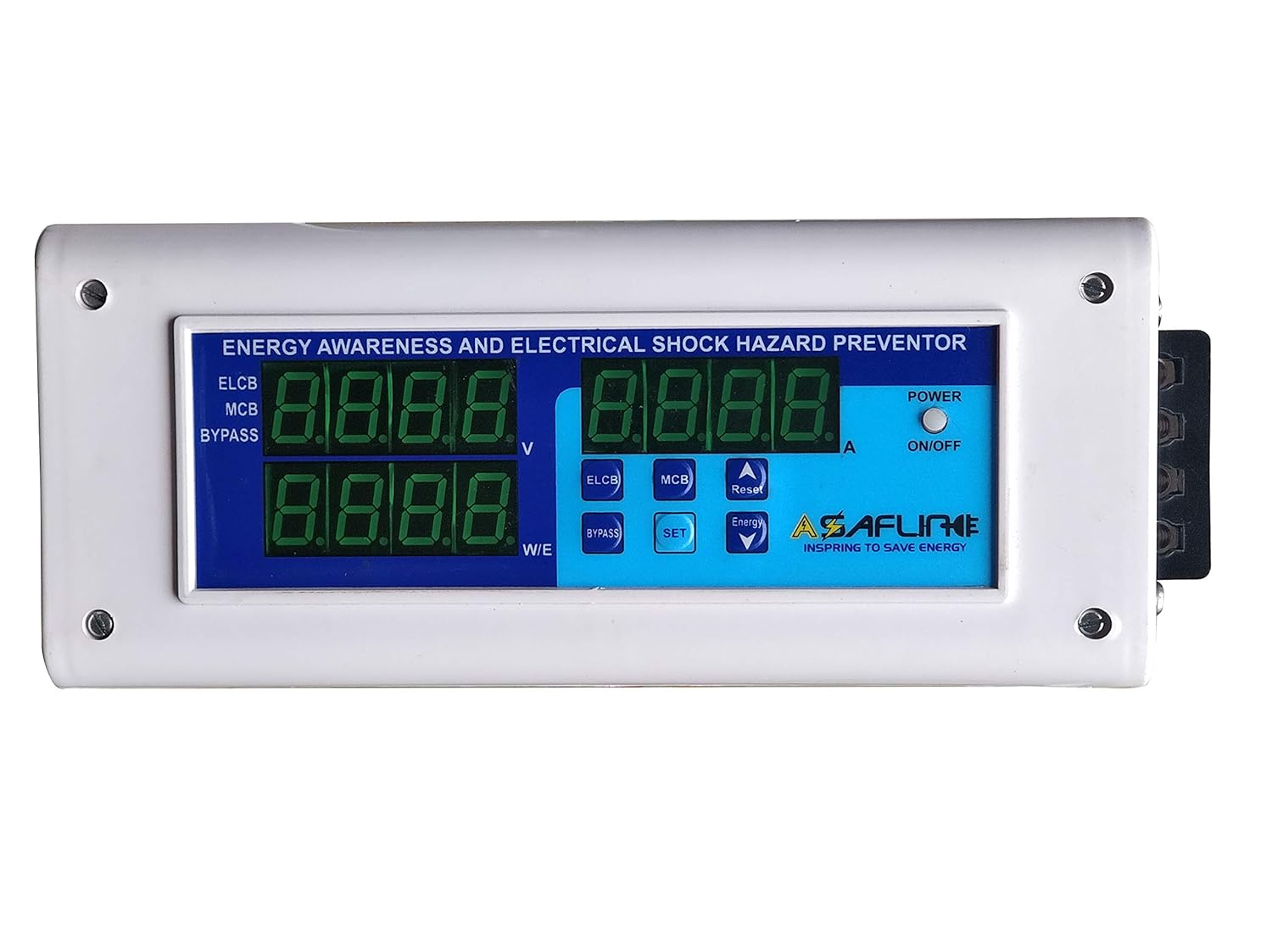 ASAFLINE ELCB MCB RCCB RCB HighLow Voltage Protector with Overload Cut
