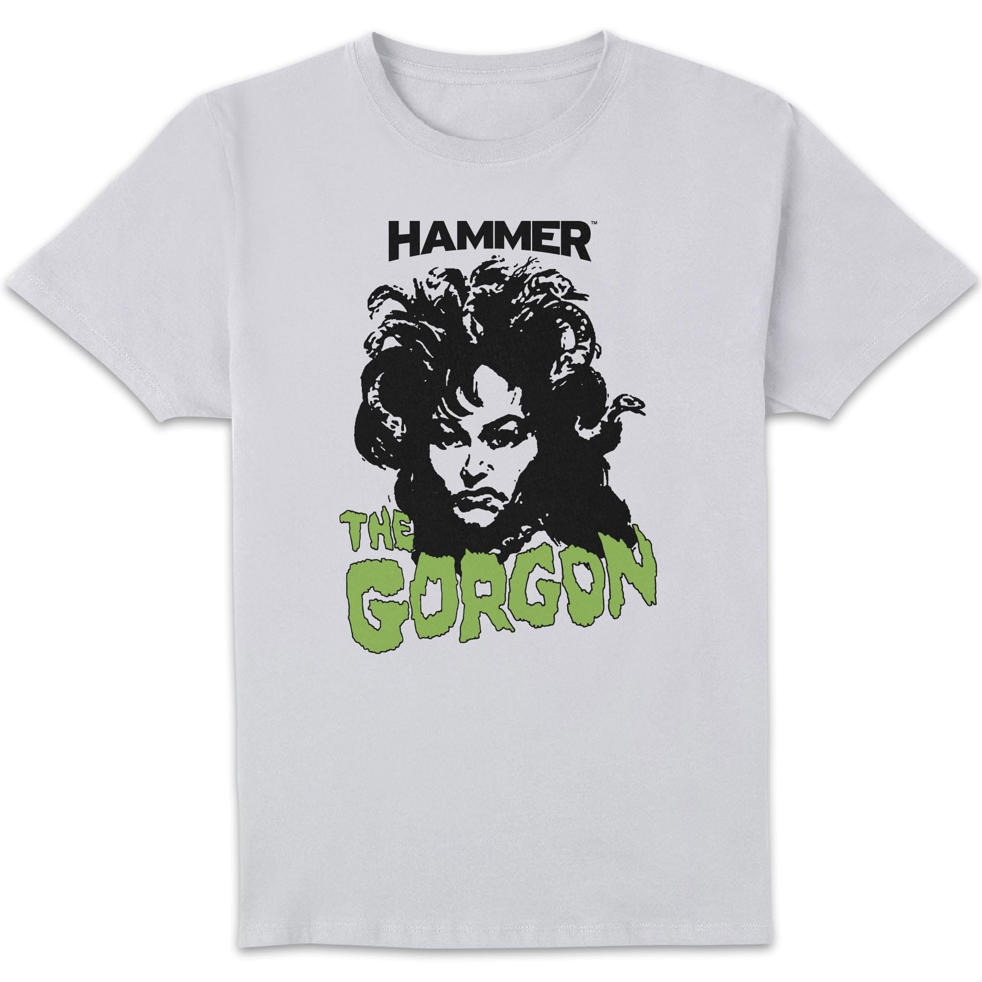Zavvi Unisex Multi Hammer Horror The Gorgon Men's T-Shirt - White Xl