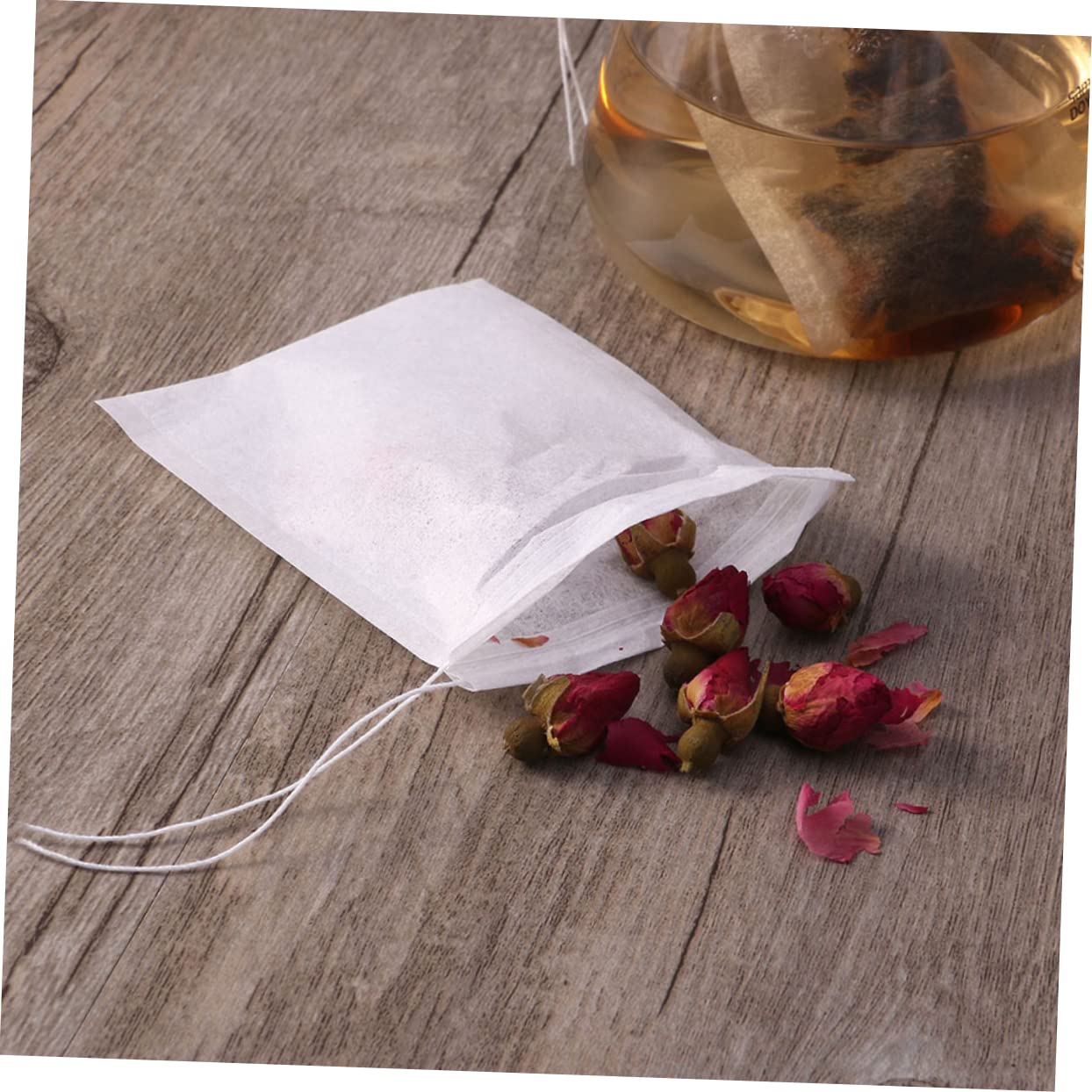 Cabilock 3 Juegos De Bolsitas De Té Vacías Con Filtro Para Hierbas Sueltas Bolsitas De Papel Con Cordón 200 Unidades X 3