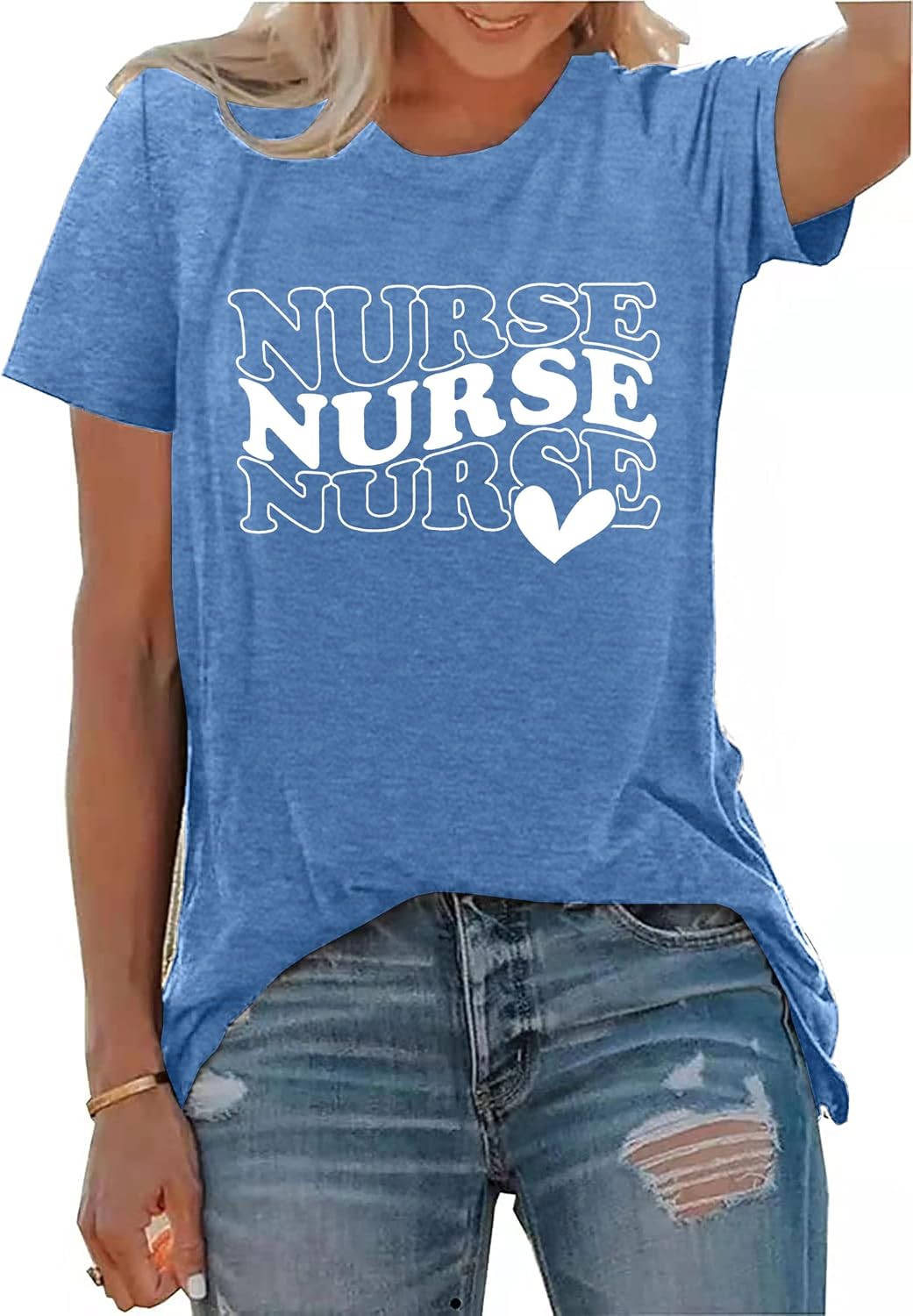 Nurse Shirt for Women Nursing School Tshirt Inspiration Nurses Gift Tees Casual Nurses Blouse Tops image 2