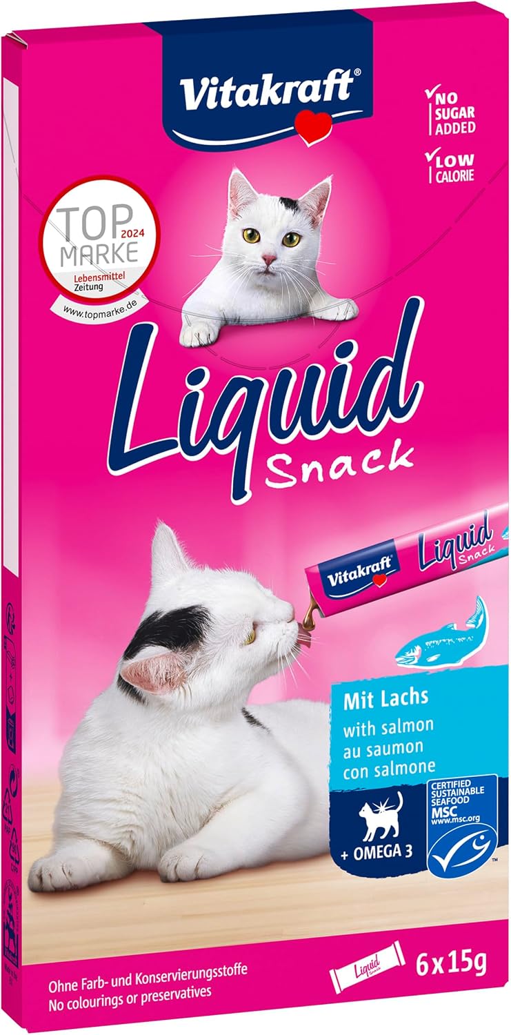Vitakraft Cat Liquid Snack (Flavour: Omega 3)