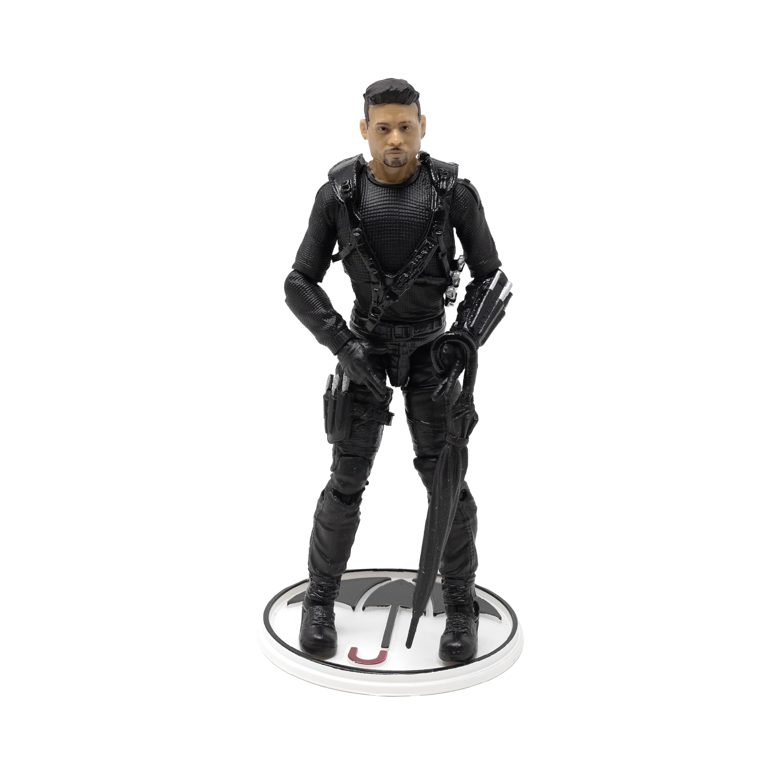 Umbrella Academy Diego Hargreeves, Number Two Action Figure – H.A.C.K.S., Highly Articulated Collectible & Customizable Figurine with Interchangeable Parts & Accessories – 1:18