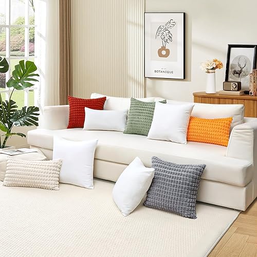 Miniatura 7 de OTOSTAR Insertos de almohada rectangulares de 16 x 24 pulgadas, fundas de almohada rectangulares de alta calidad para cojines decorativos, cama,