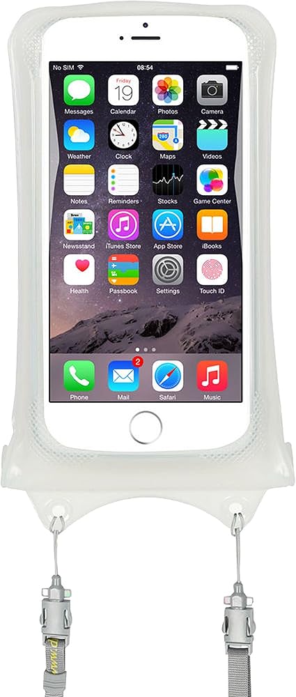 Amazon Aquavault 防水 浮かぶスマホケース兼ポーチ すべてのスマホに適合 二層式衝撃吸収 首かけストラップ付属 1サイズですべての スマホに適合 ホワイト ケース カバー 通販