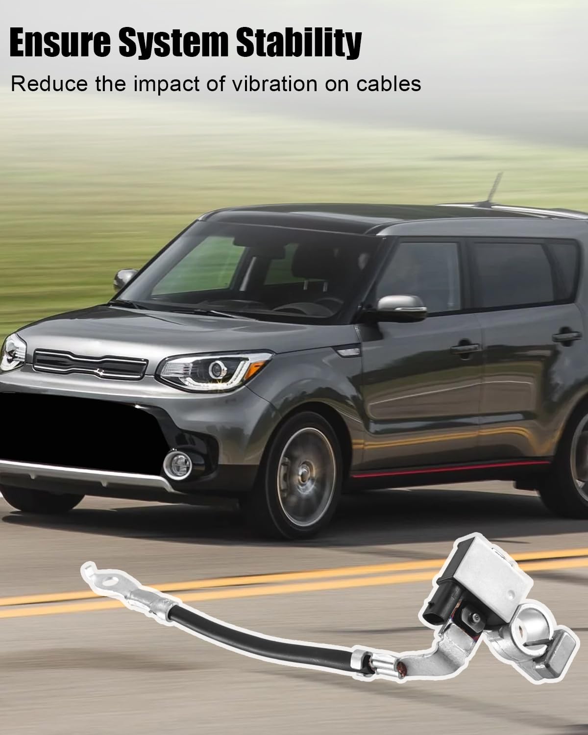 Battery Negative Sensor Cable Fit for Kia Soul 2017-2019 Hyundai Elantra 2017-2020 Replace 37180-B2500 37180F2500