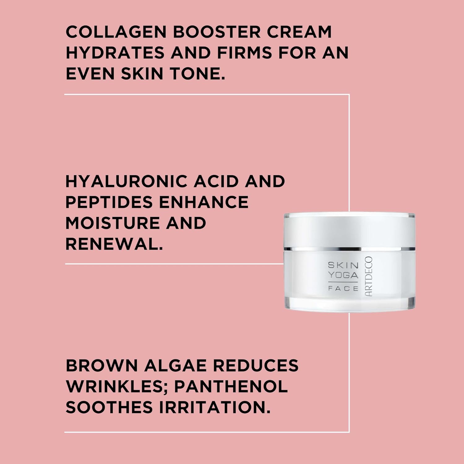 ARTDECO Collagen Booster Cream With Vitamin C - Moisturizing Cream - Anti-Aging Effect - Combats Signs of Skin Aging like Wrinkles & Loss of Contours - Facial Skin Care - Hyaluronic Acid - 1.6 Fl Oz - Image 2