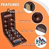 Juego de Mesa Mancala – Set de Viaje de Madera Plegable con Pestillo Metálico | Incluye 56 Piedras de Vidrio de Colores. Juego de Estrategia Clásico para 2 Jugadores. Ideal para Niños y Adultos. Diversión para Noche de Juegos en Familia 3
