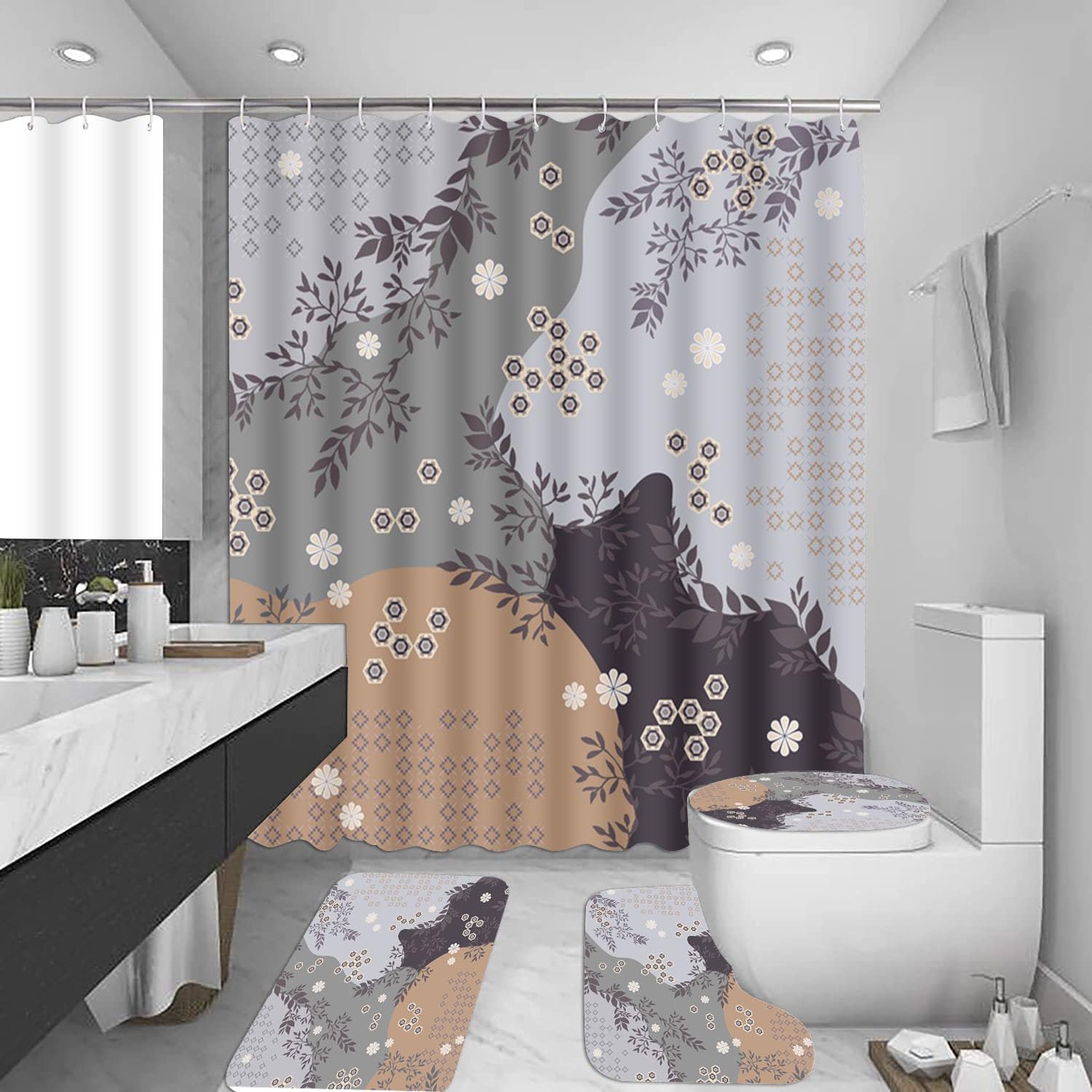 Tapis de douche vintage 50x80cm et contour WC pour transformer votre routine
