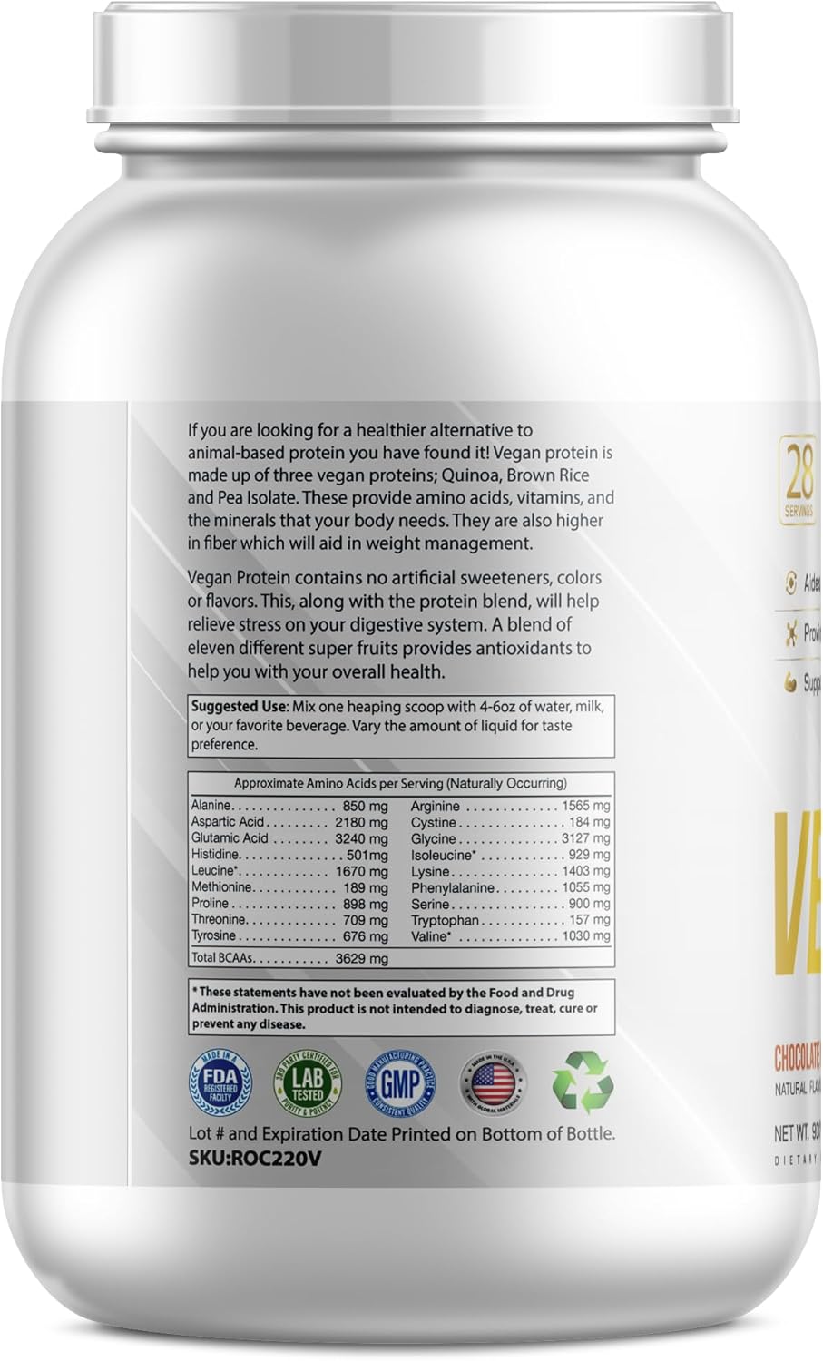 Vegan Protein Chocolate Powder 25g Vegan Protein Blend