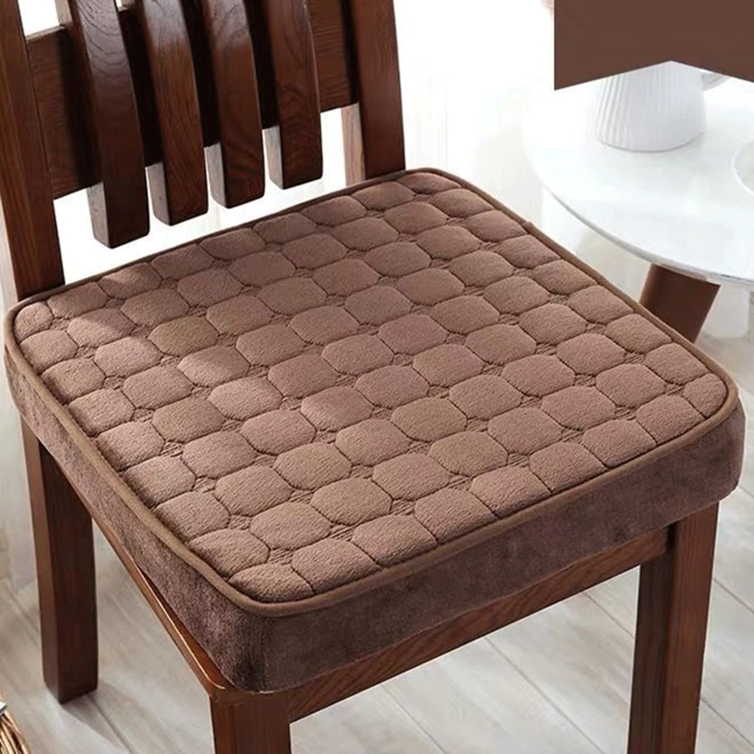 uyeoco Thicked Booster Cushion for Armchair,8cm/5cm/3cm Non-slip Chair Seat Pads Cushions Soft Booster Pads for Garden Dining Office Home(Q19,40x40x3CM)