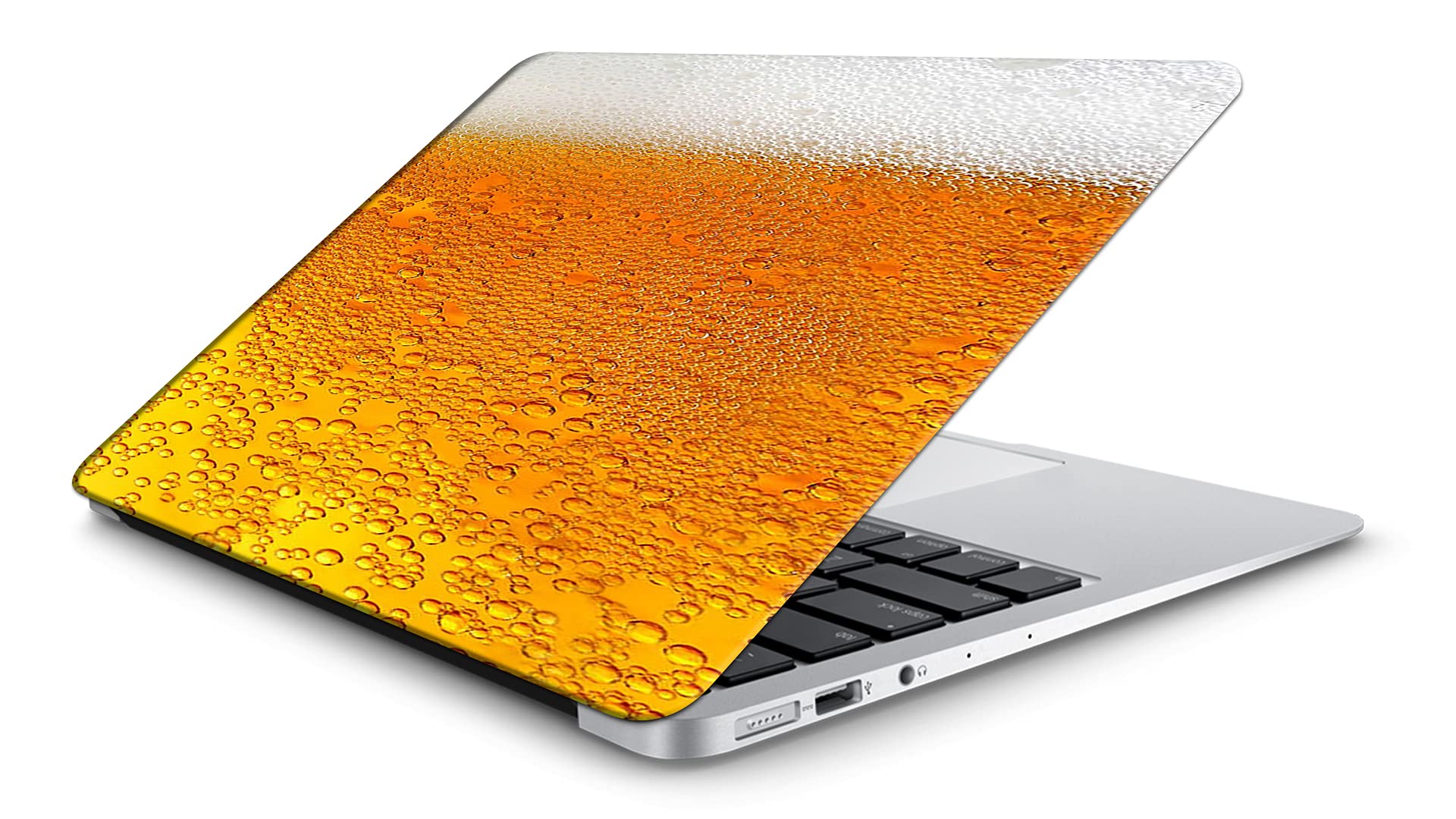 DwellAmor Bubble Fizz Design Vinyl Laptop Skin/Sticker/Cover/Decal for All 14" Laptop Models Laminated HD Quality Self Adhesive Compatible with 14 Inches Laptop,Multicolour [AmorDwell_26]