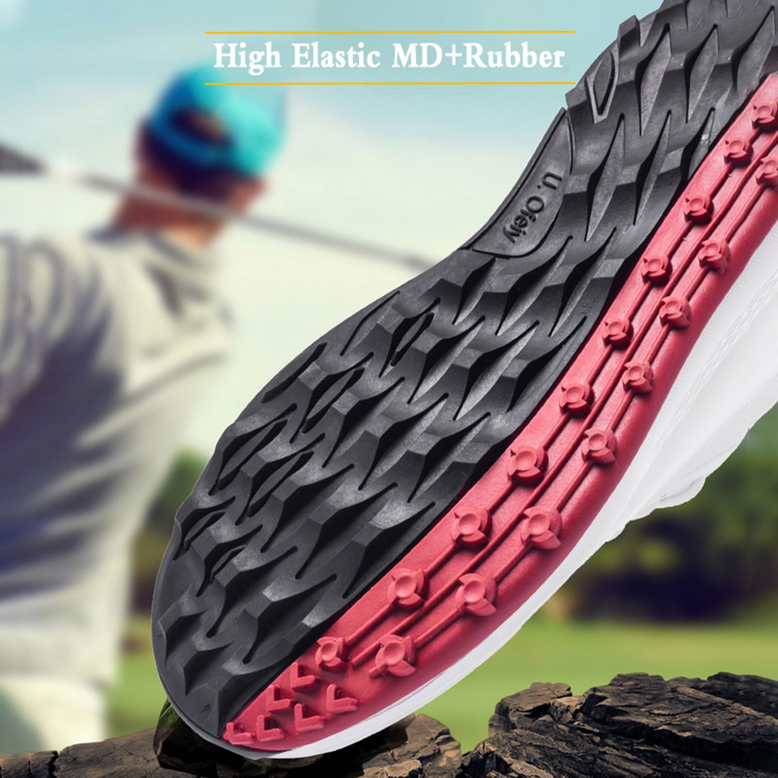 Zapatos De Golf Hombre,Zapatos De Golf Casuales,Tela De Microfibra,Antideslizantes De Goma,Adecuados para Campos De Golf Campos De PráCtic Aentrenamiento Y La CompeticióN
