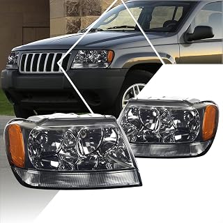 Headlights Assembly Compatible with 99-04 Jeep Grand Cherokee WJ