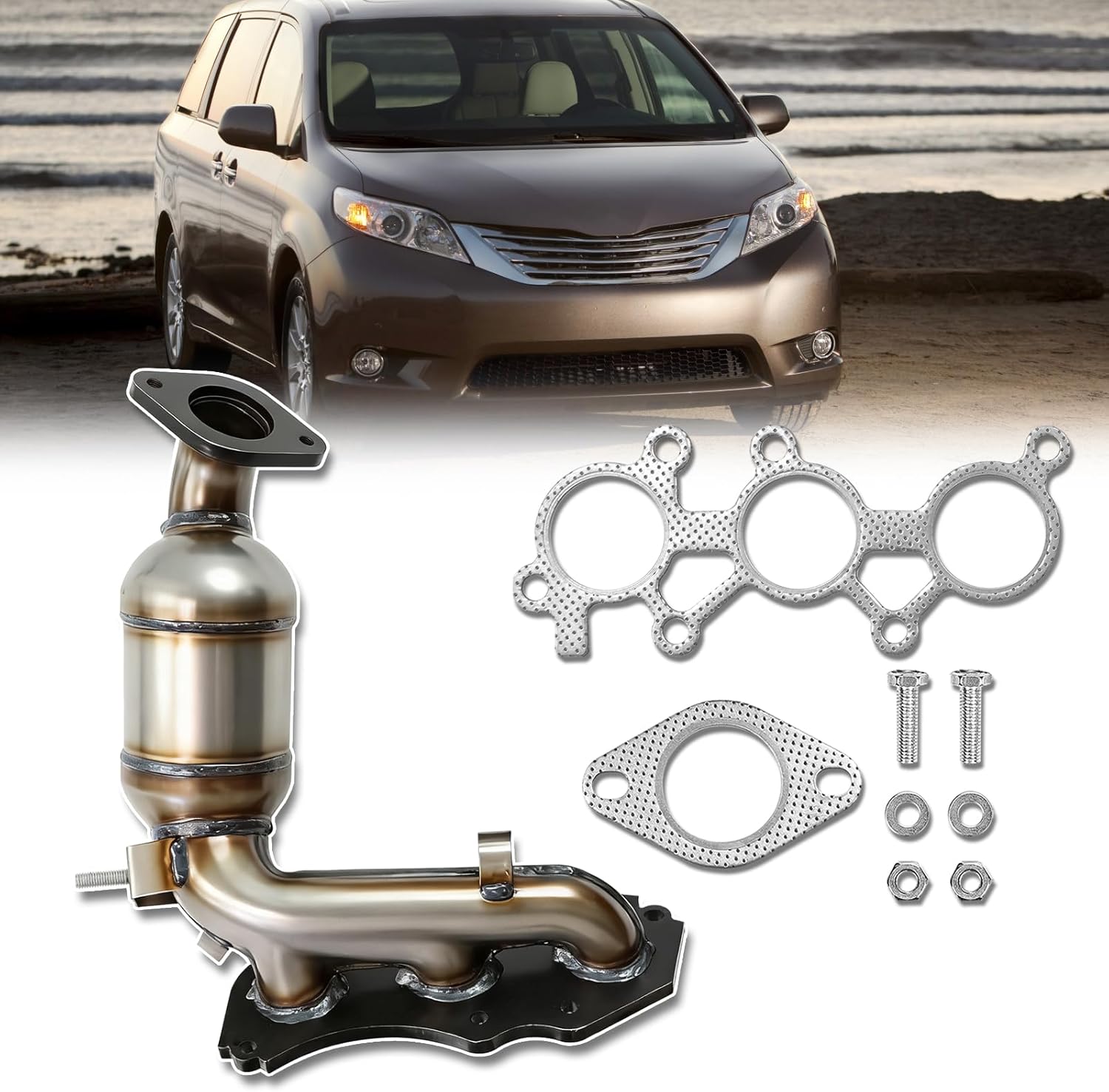 Catalytic Converter Compatible with 2011-2016 Toyota Sienna 3.5L (EPA Compliant)