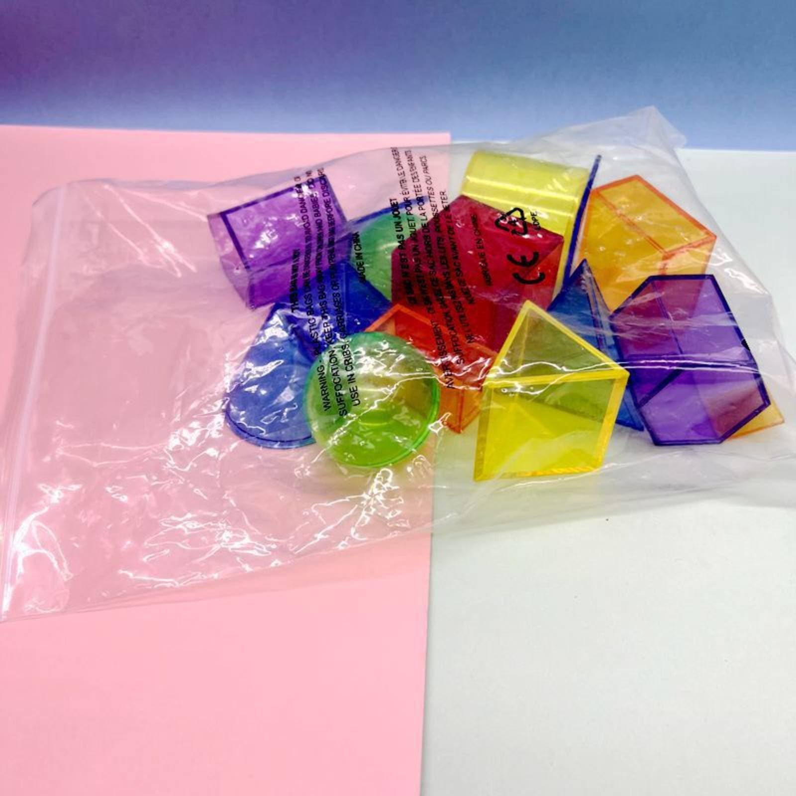 predolo 1 Sólidos Geométricos Transparentes Transparente Set de Formas Geométricas 3D Manipulativo Matemático Figuras Geométricas Huecas para Maestros, 5CM, 12PCS Bolsa OPP