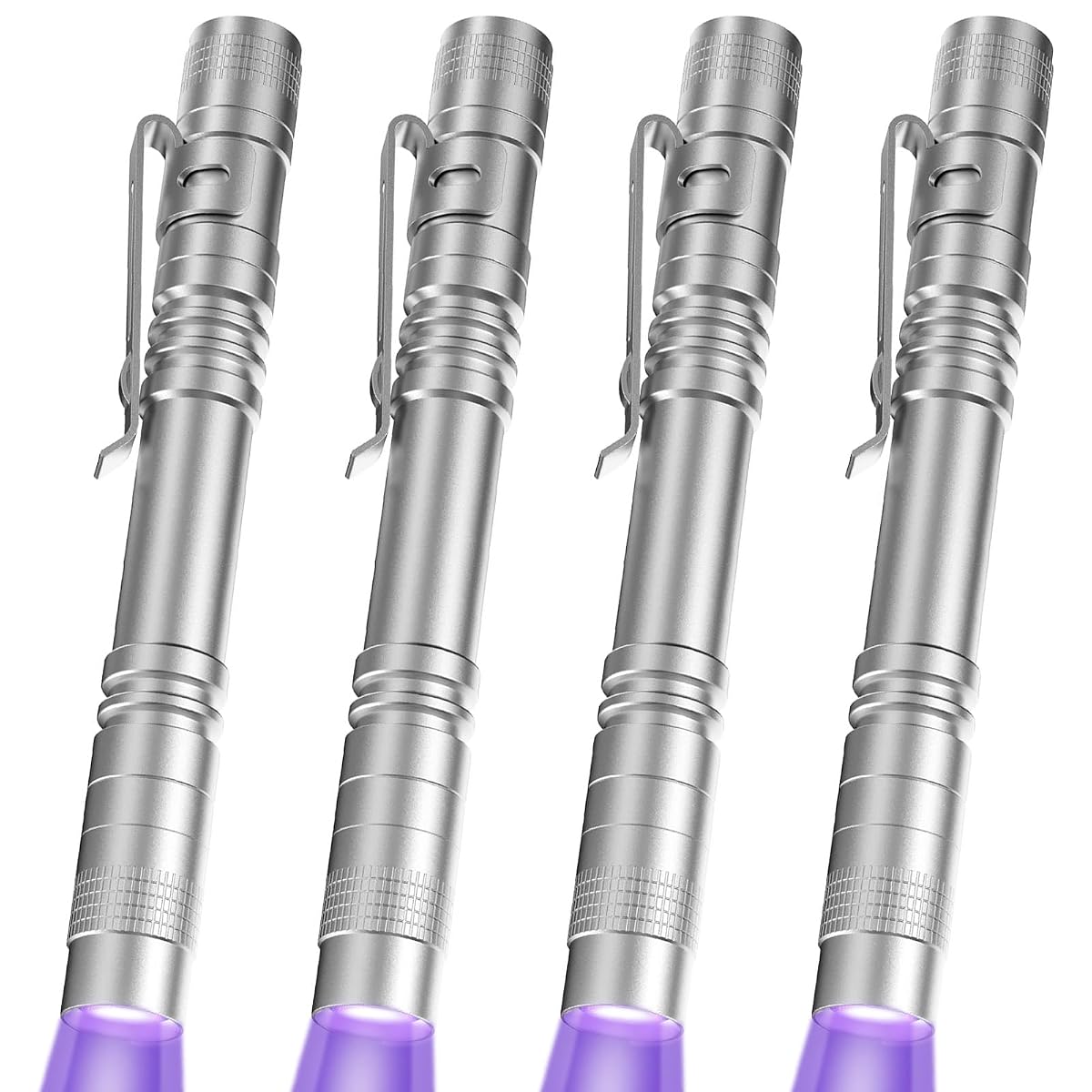 COSOOS UV Black Light Flashlights, Mini 395nm Pen Lights, 4 Pack, Waterproof,
