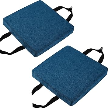 Chair Cushions Set of 2 Soft Non-Slip Seat Pads Featuring a Removable Design Comfortable for Dining Room/Garden/Home and Office Chair Seating#12,35x35x3cm2pcs